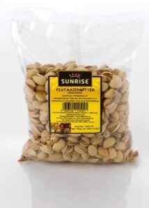 PISTASJENØTTER RISTET SALTED 435G