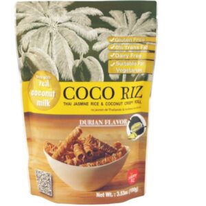COCO RIZ COCONUT CRISPY ROLL - DURIAN 100G