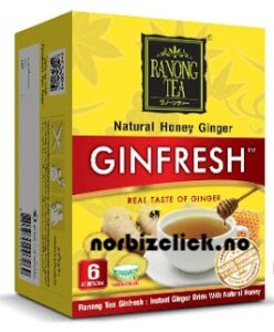RANONG TEA INSTANT GINGER DRINK HONEY 144G