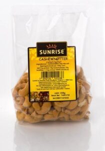 CASHEWNØTTER RIST. SALT 205G