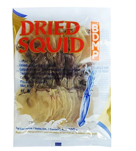 BDMP DRIED GLASSY SQUID, 100G