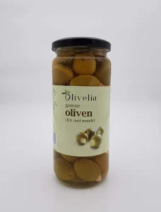 OLIVELIA OLIVEN M/MANDEL, 0.5L